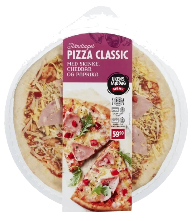 Pizza Skinke&Cheddar 330g Meny