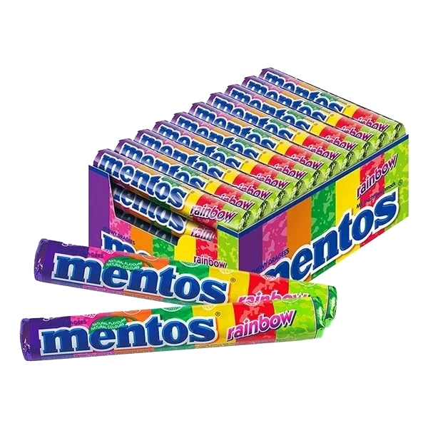 Mentos Rainbow (Kartong 40 ruller)