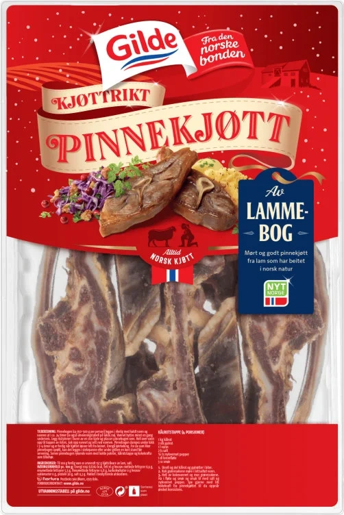 Kjøttrik Pinnekjøtt av Lammebog 1,5kg Pk