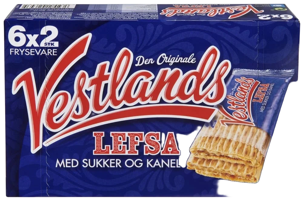 Vestlandslefsa Kanel og Sukker