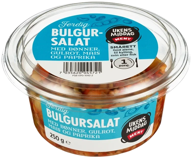 Bulgursalat m/Bønner 250g Meny