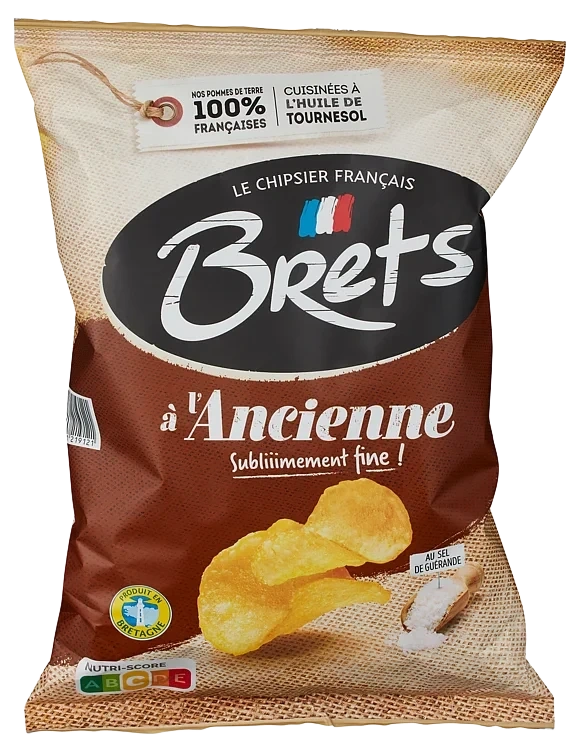 Potetchips m/Salt 125g Brets