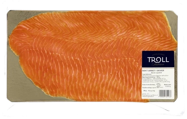 Ørret Røkt skivet 500g Troll