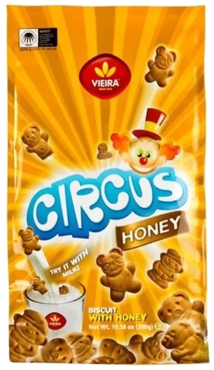 Circus Kjeks Honning 300g Vieira