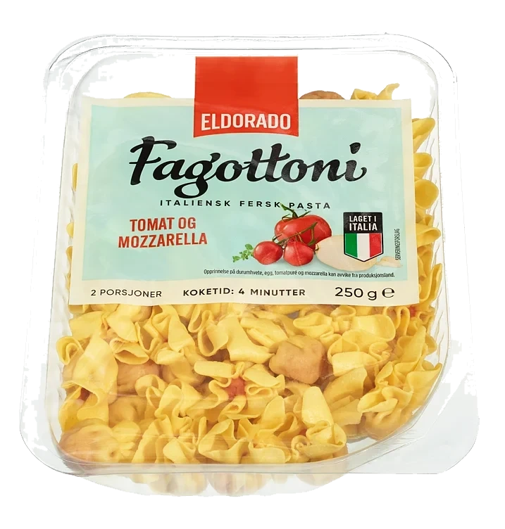 Fagottoni Tomat/Mozzarella 250g Eldorado