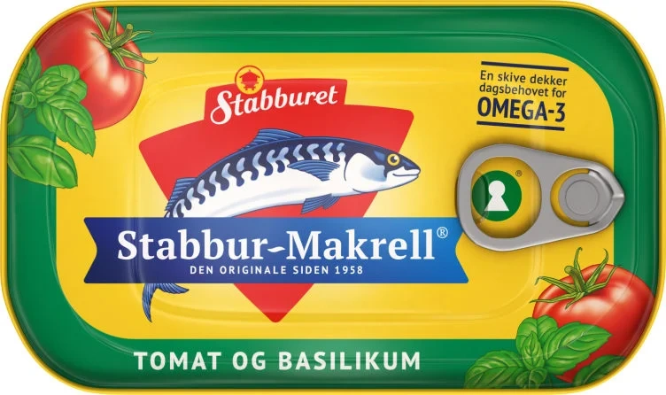 Stabbur-makrell tomat&basilik. 110g