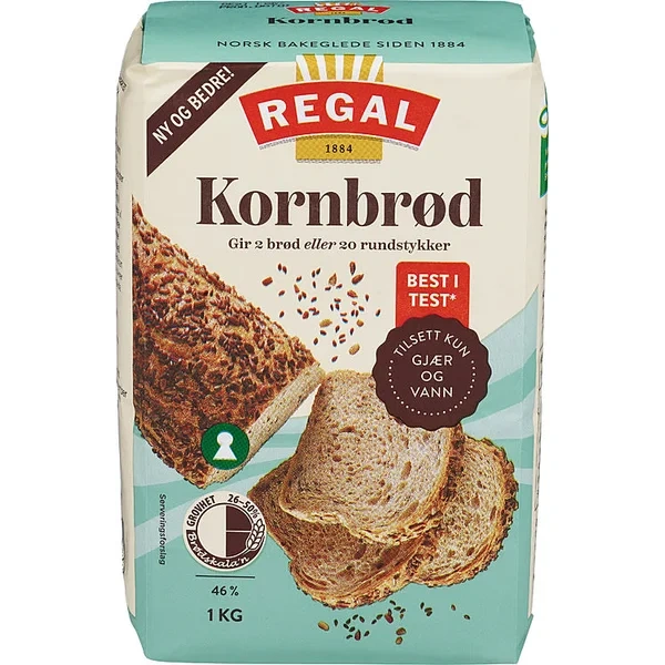 Kornbrød 1kg Regal