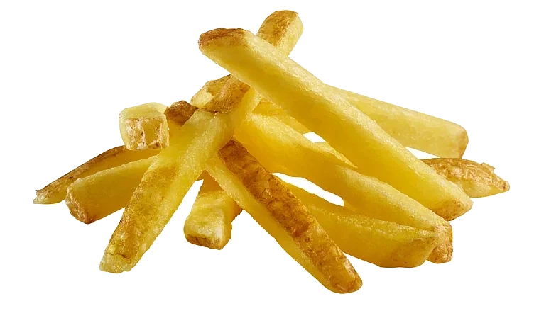 Pommes strips m/skall   4x2,5kg
