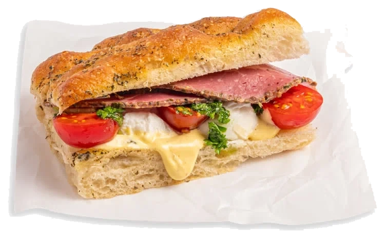 Focaccia m/pastrami av norsk Angus