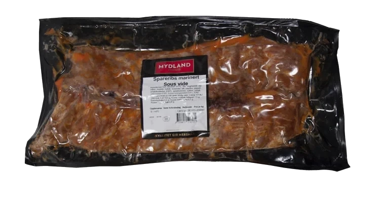 Spareribs Marinert Forkokt Fryst