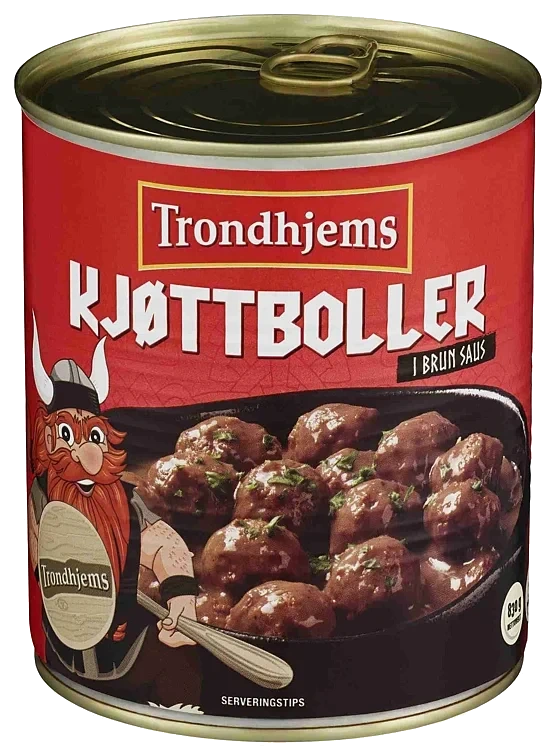 Trondhjems kjøttboller i brun saus  830g