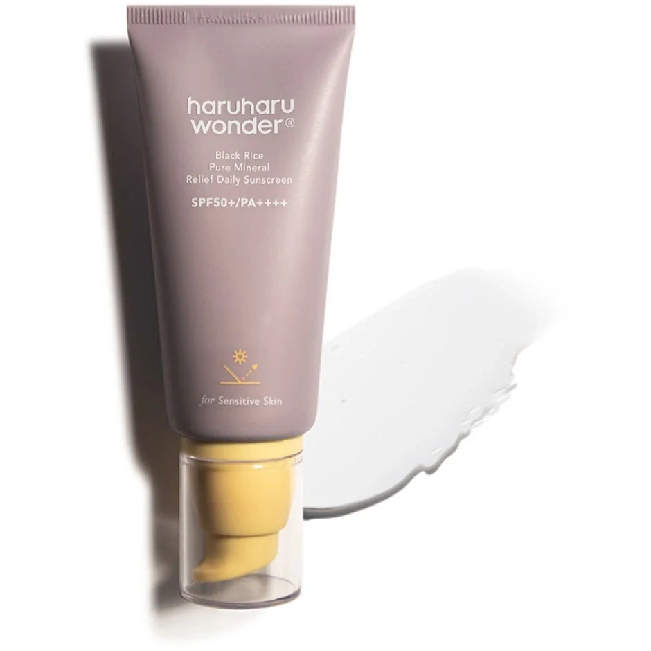 haruharu wonder Black Rice Pure Mineral Relief Daily Sunscreen SPF50+ PA++++, 50 ml