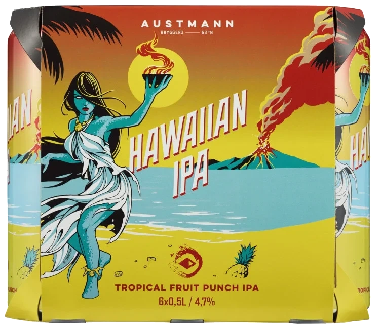 Austmann Hawaiian Ipa 0,5lx6 boks