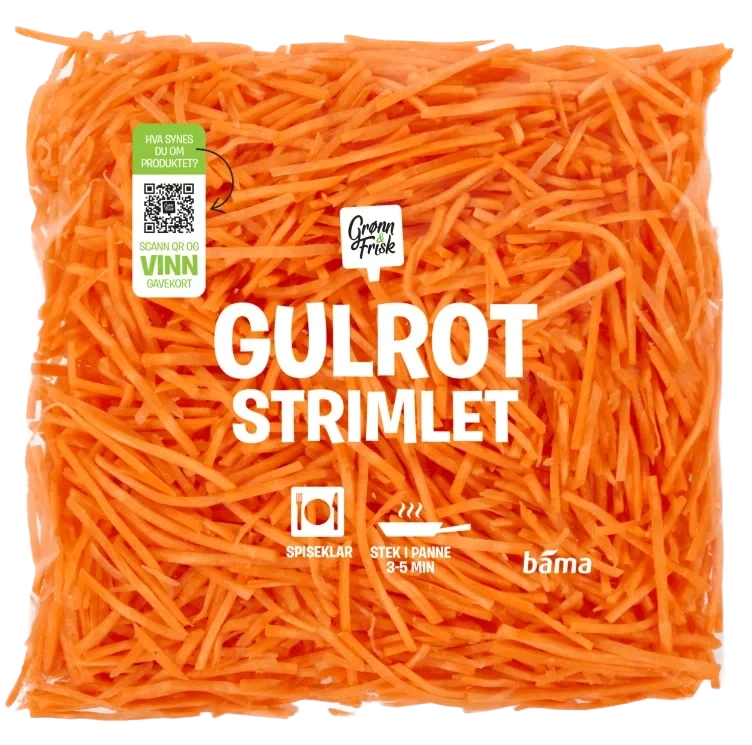 Gulrot Strimlet 300g