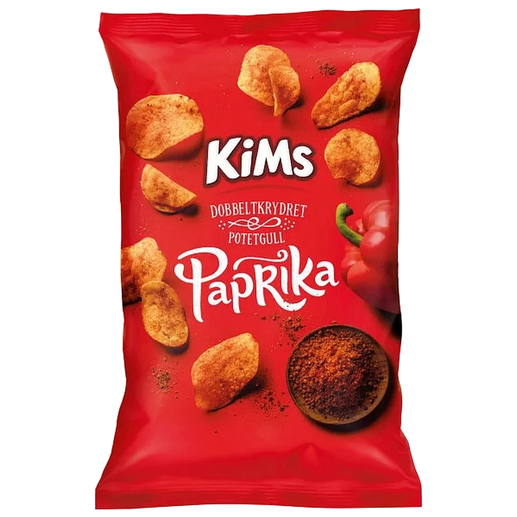 Kims potetgull paprika   250g
