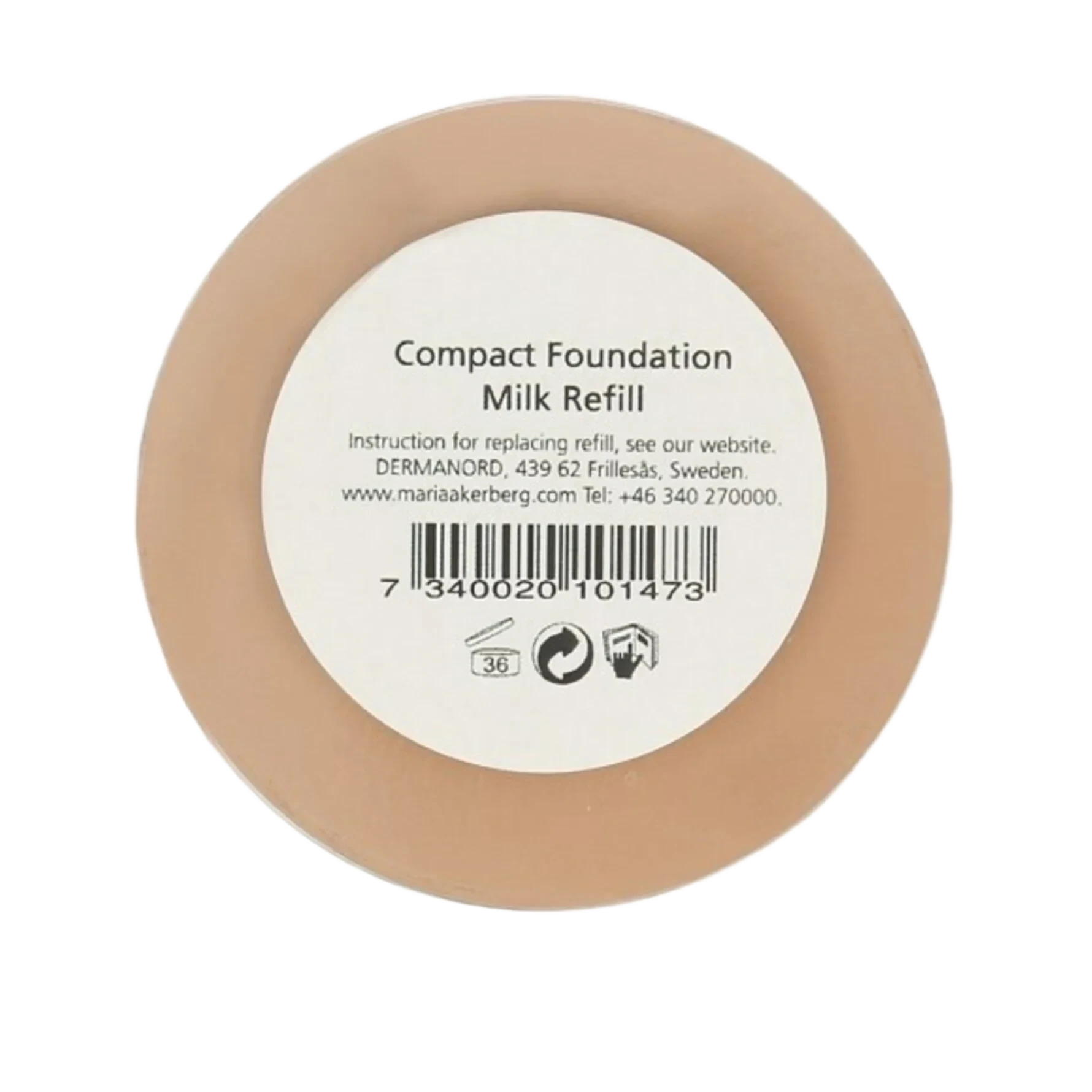 MARIA ÅKERBERG Compact Foundation Refill Sticker Milk