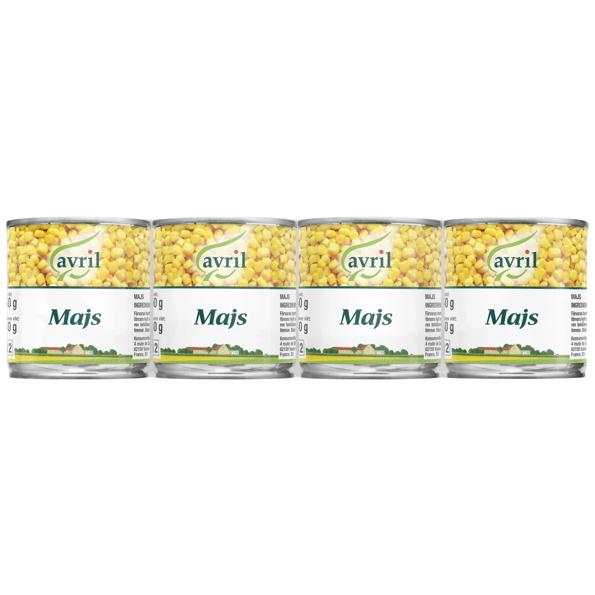 Grönsakskonserver Majs 4x150g