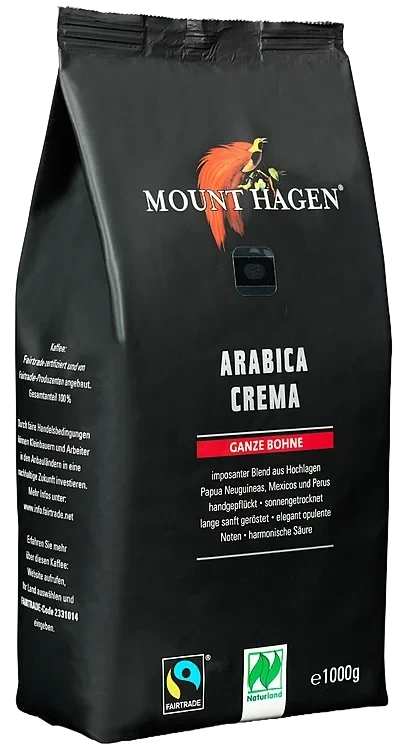 BIOKING AS Mount Hagen Bønner Arabica Crema