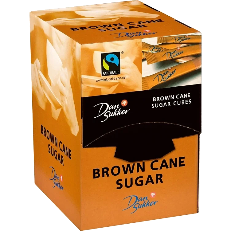 Sukker sticks brun, display 200x4g