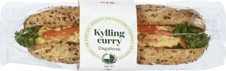 Baguette m/Kylling&Curry 240g Bakehuset