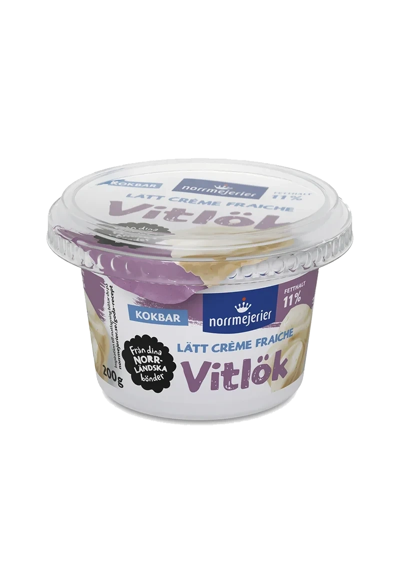 Lätt Creme Fraiche 11% Vitlök