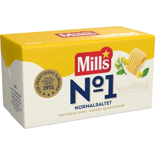 Mills No1 Normalsaltet 500g