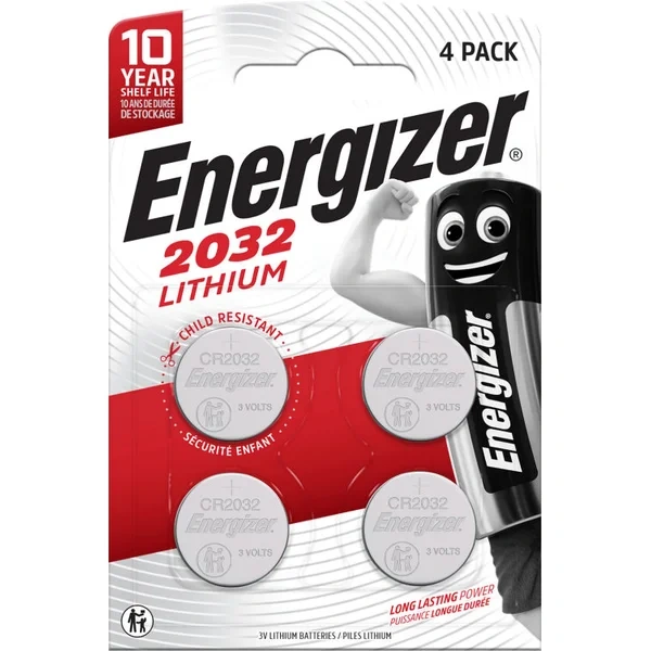 Batterier Cr2032 Lithium 4stk Energizer