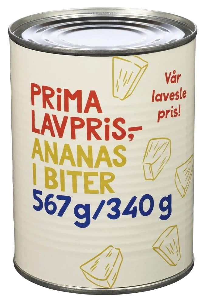 Ananas i biter 567 g