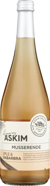 Årgang Musserende Eple og Rabarbra 0.75l Afb