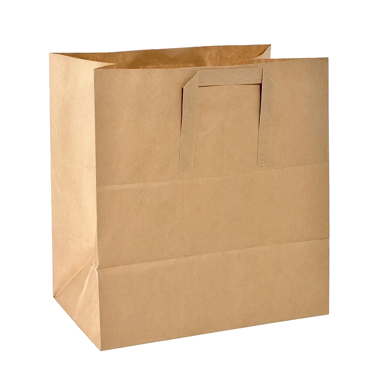Papirpose takeaway br.m/håndt biopak 5l   250stk