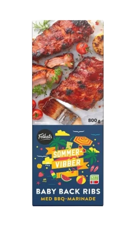 Spareribs Babyback Bbq 800g Folkets