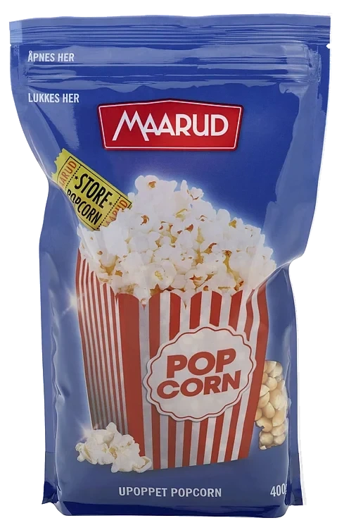 Popcorn upoppet   400g
