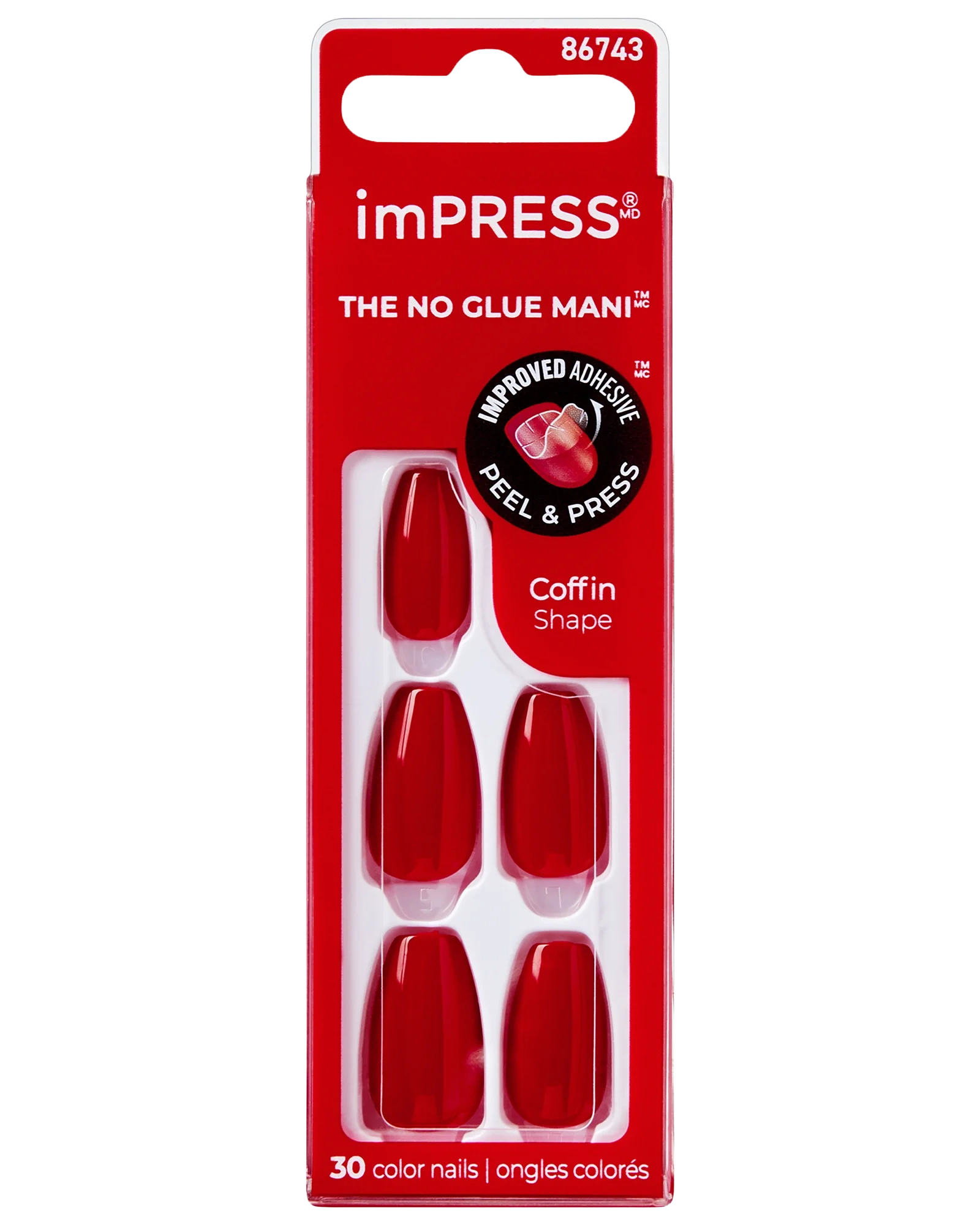 KISS imPRESS Color MC Reddy or Not løsnegler 30 stk