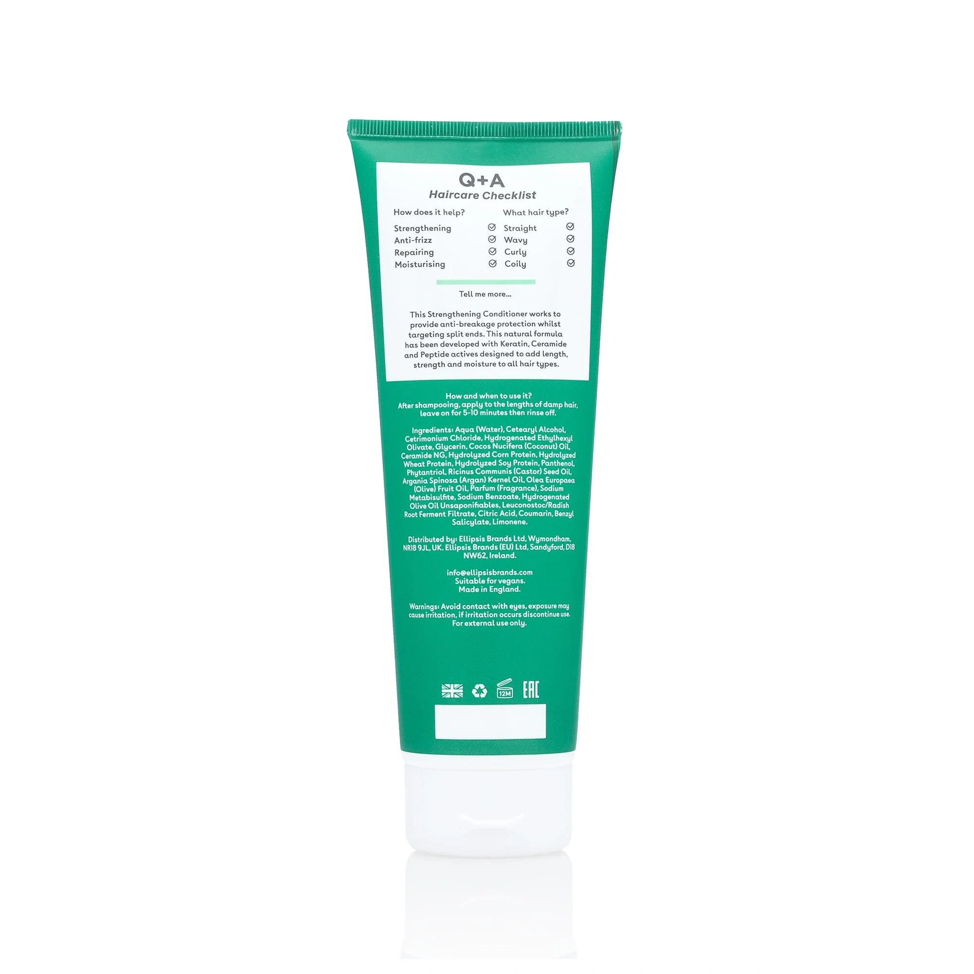 Q+A Strengthening Conditioner, 250 ml