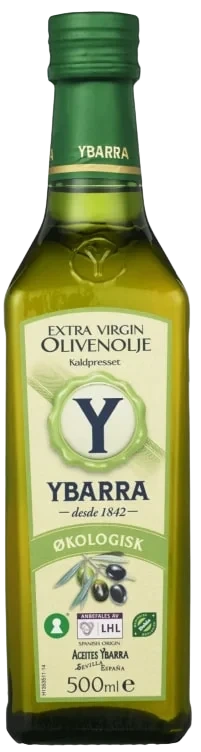 Ybarra Extra Virgin Olivenolje Økologisk 12x500ml
