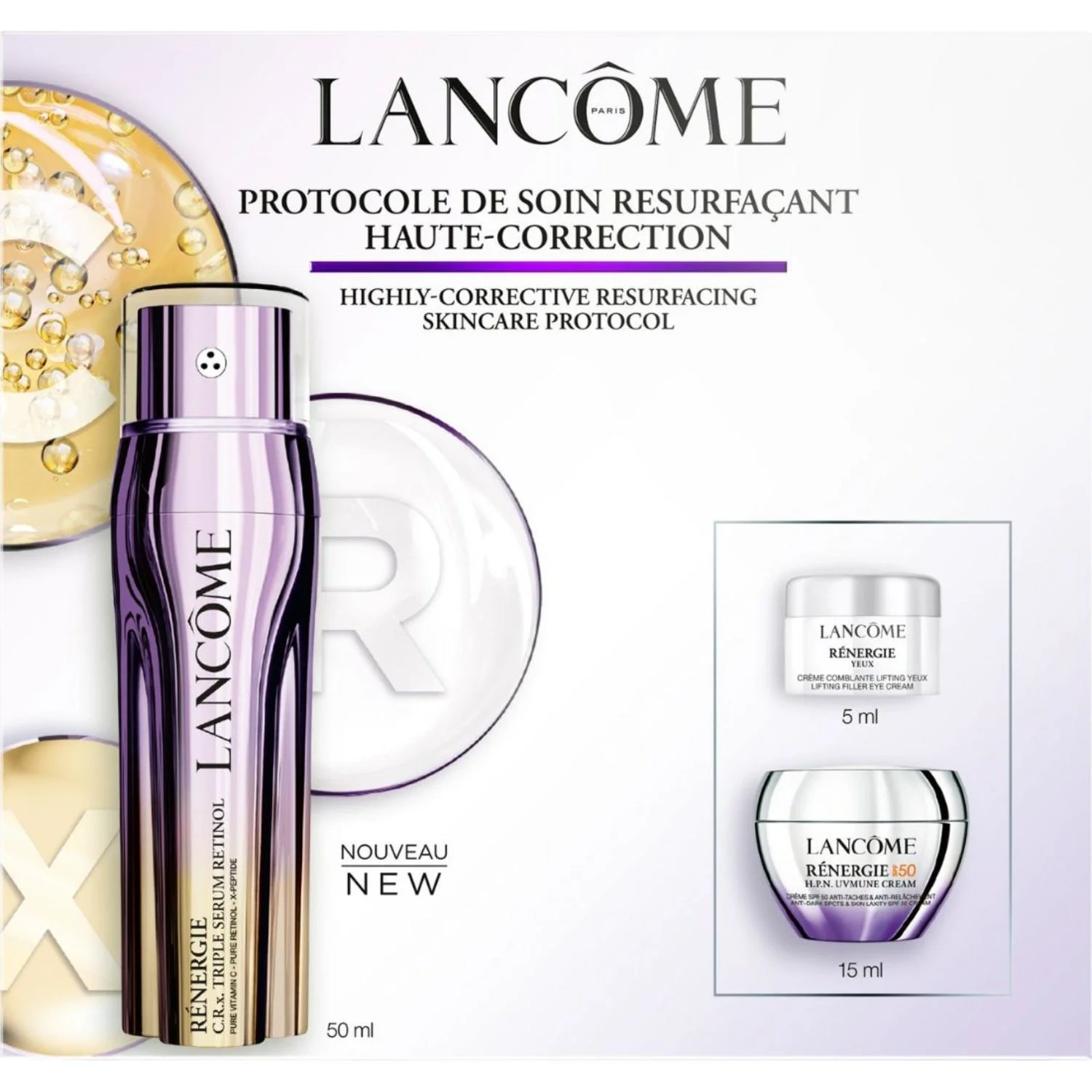 Lancôme Rénergie CRx Triple Serum Retinol-sett 1 pcs