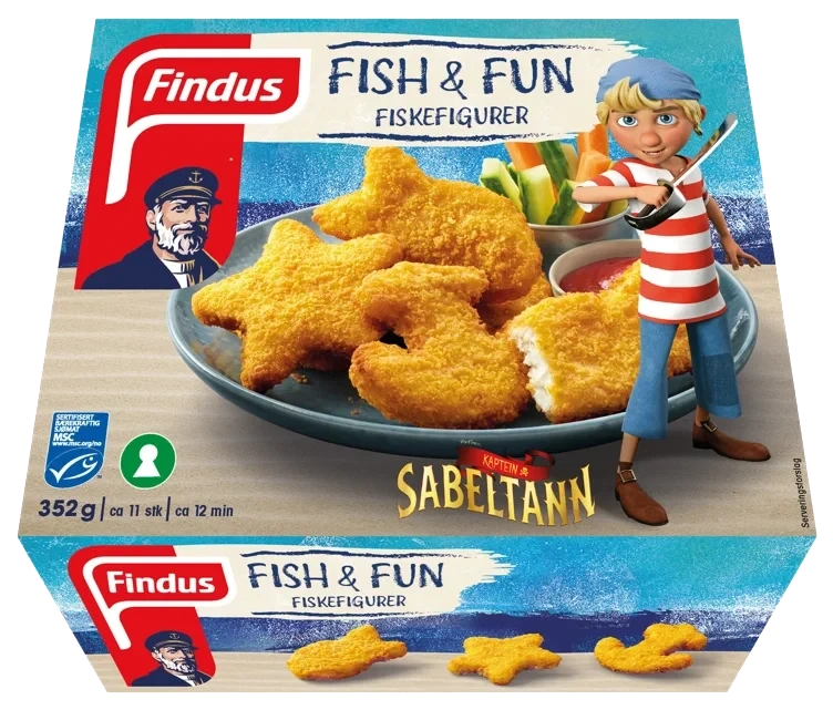 FISH&FUN Fiskefigurer 352g findus
