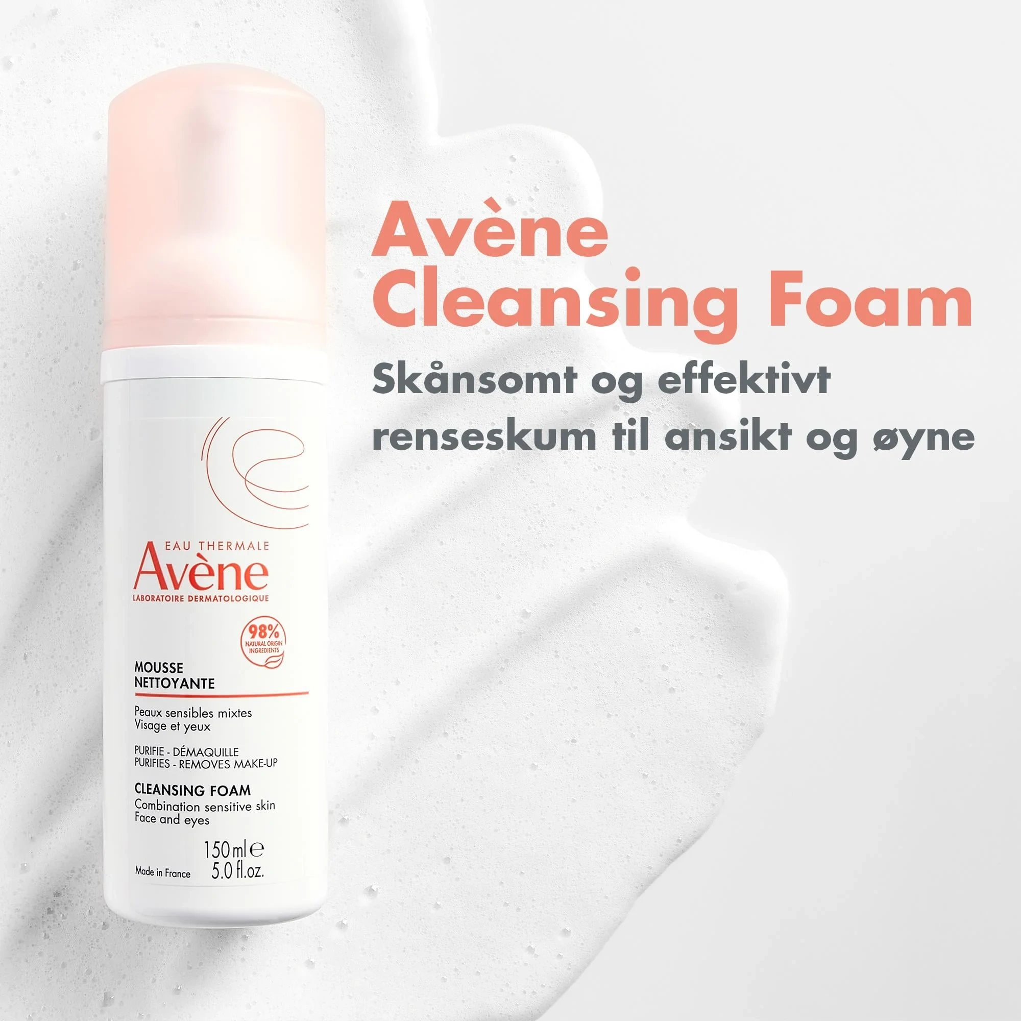 Avène Cleansing Foam, 150 ml