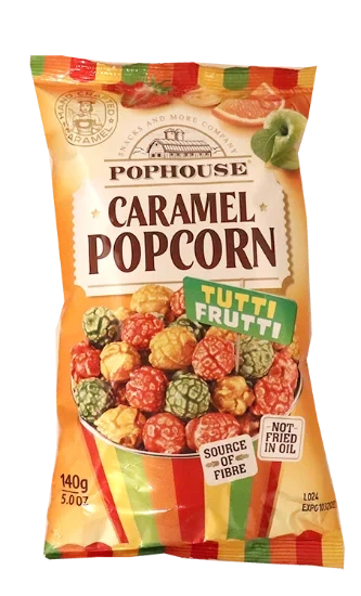Caramel Popcorn Tutti Frutti 140g
