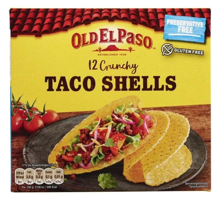 Taco Shells 12stk 156g Old El Paso