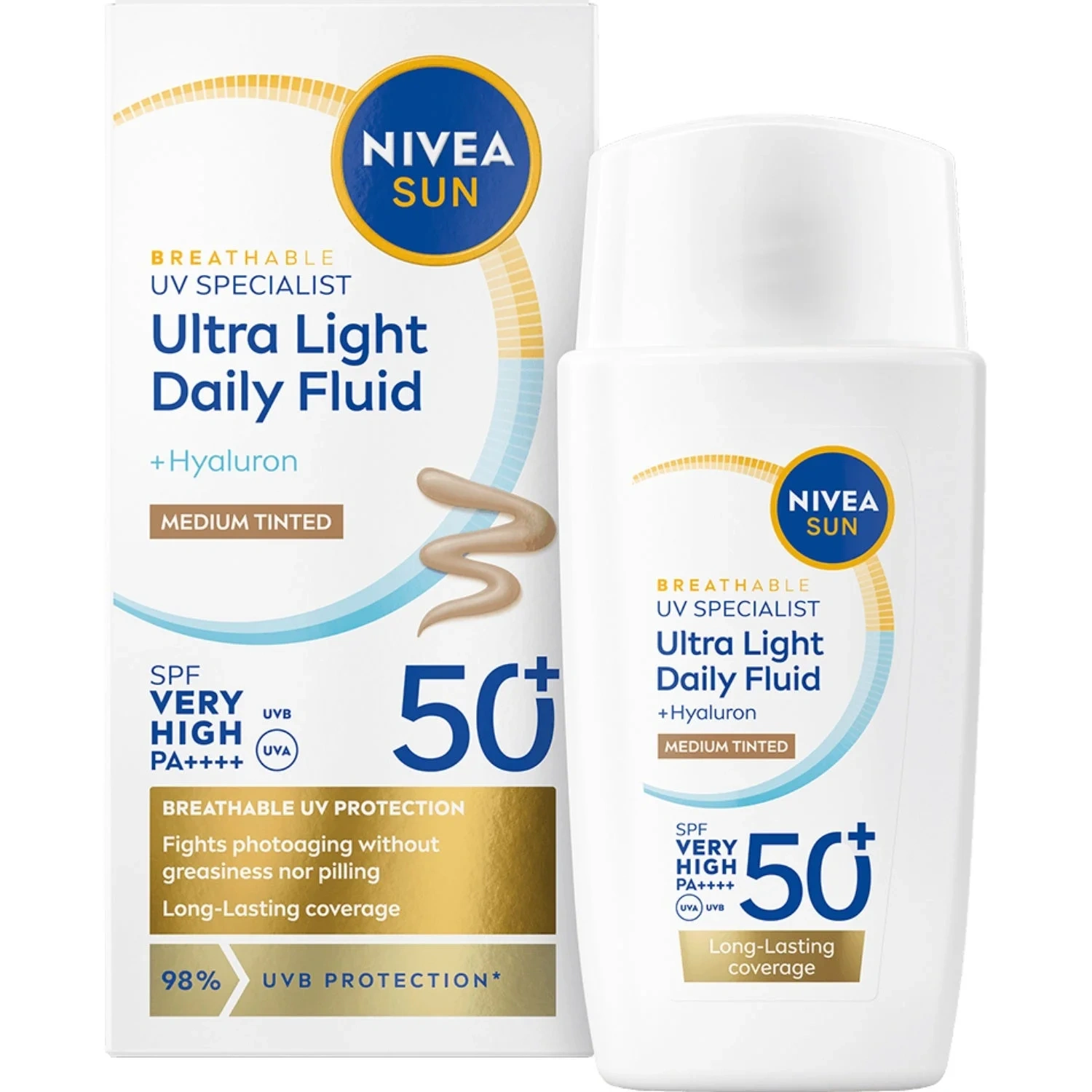 NIVEA UV Face Ultra Fluid Medium Tinted SPF50+