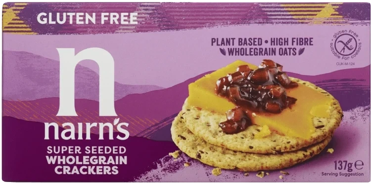 Havrekjeks m/Frø glutenfri 137g Nairn's