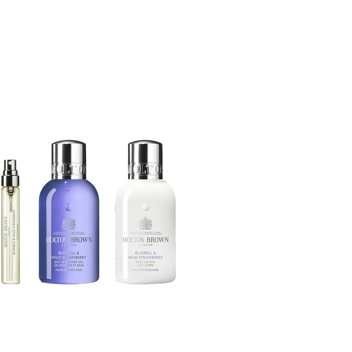 Molton Brown Bluebell & Wild Strawberry Travel Gift Box 207,5 ml