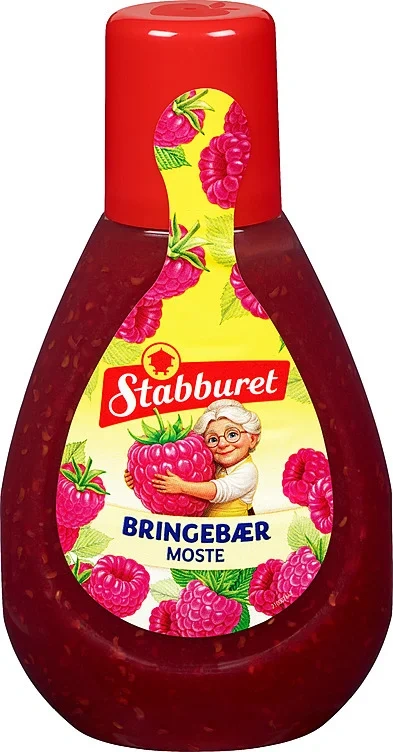 Stabburet bringebærsyltetøy fl  410g
