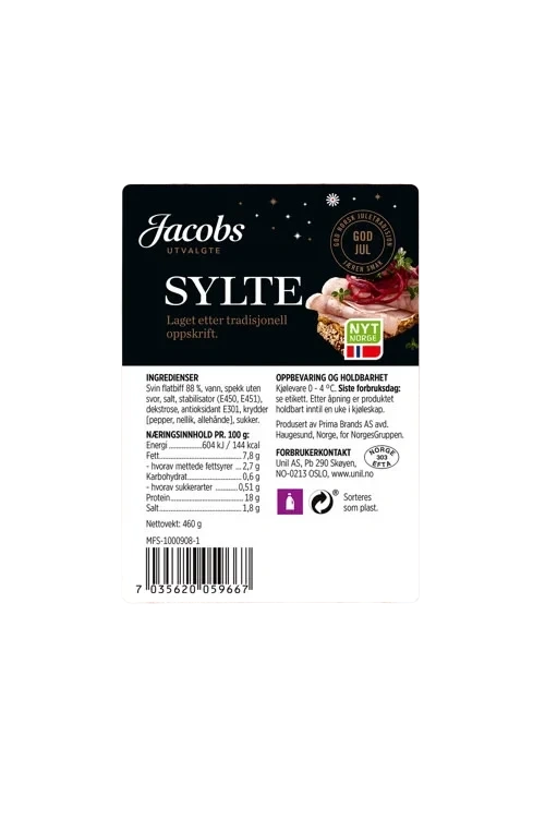 Sylte Bit 460g Jacobs Utvalgte