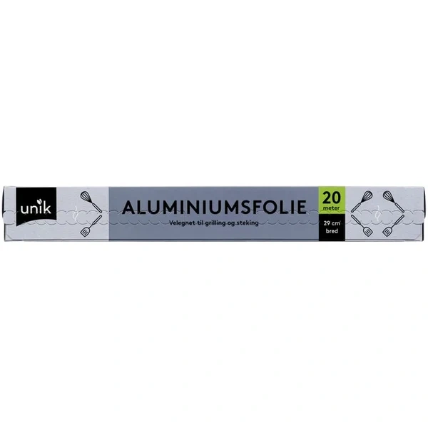 Aluminiumsfolie 29cmx20m Unik