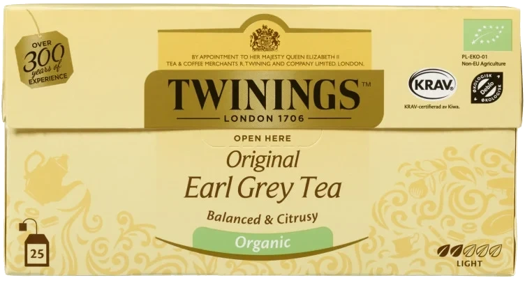 Earl Grey Tea Økologisk 25pos Twinings