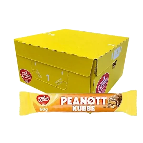 Peanøttkubbe (Kartong 25 x 60g)