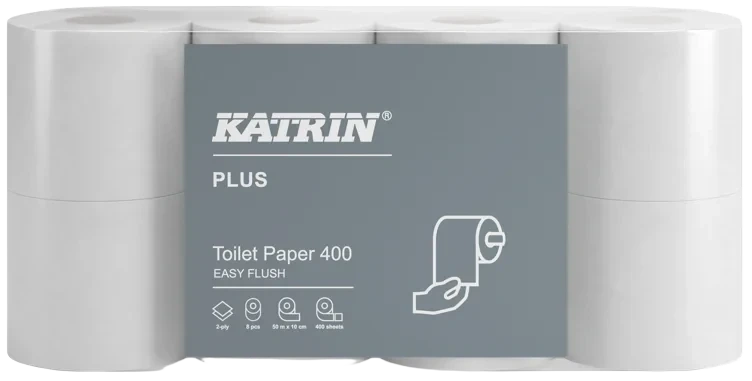 Toalettpapir plus flush 2l 8x50m