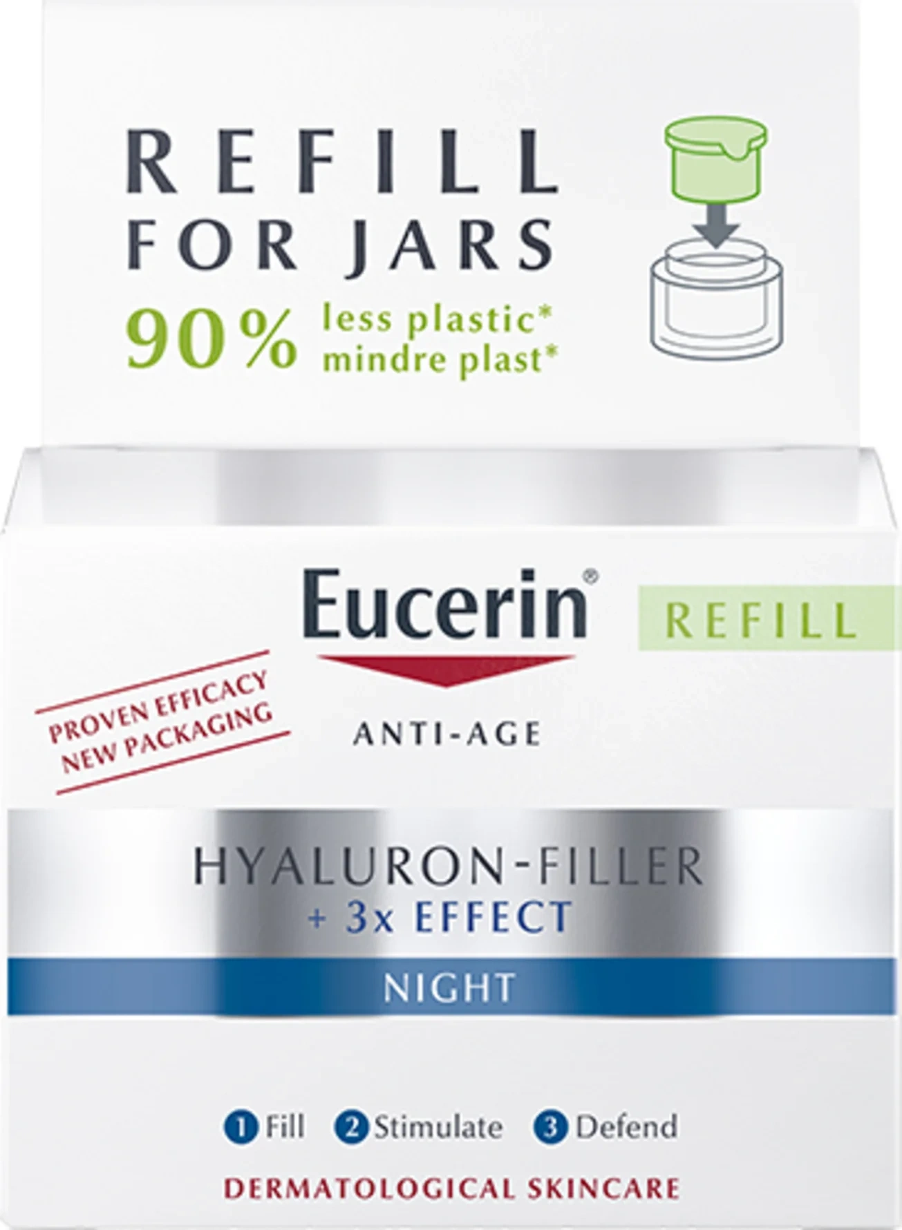 Eucerin Hyaluron-Filler + 3x Effect Firming Night Care refill 50 ml